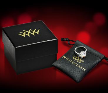 Whiteflash diamond ring and giftbox
